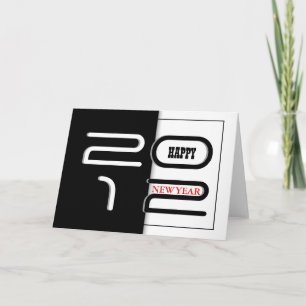 Neujahr Gruß modern Feiertagskarte