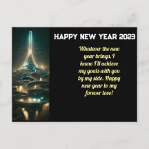 Neujahr Grußkarte für 2023 mit KI