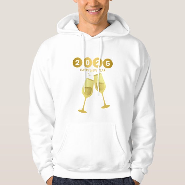 Neujahr Hoodie (Vorderseite)