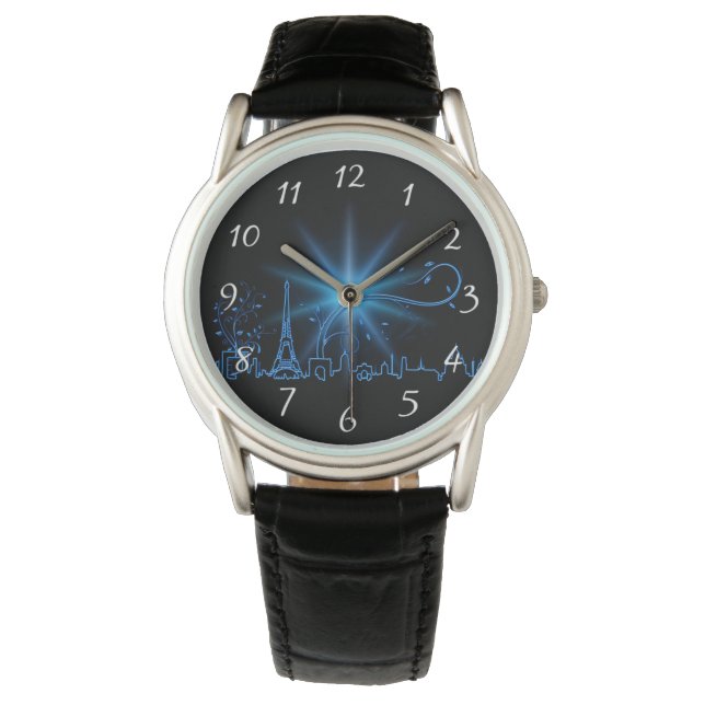 Neujahr in Paris Armbanduhr (Vorderseite)