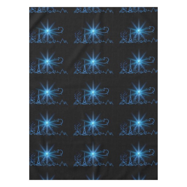 Neujahr in Paris Tischdecke (Vorderseite)