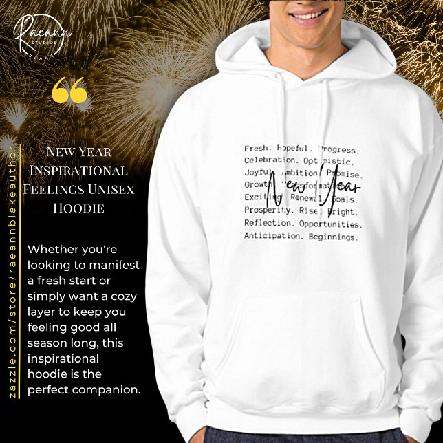 Neujahr Inspiration Gefühls Unisex Hoodie (Von Creator hochgeladen)