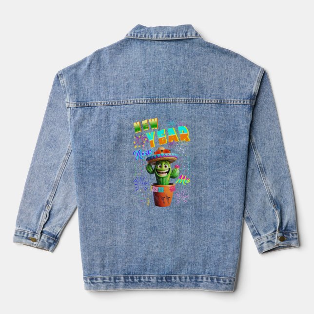 Neujahr Jeansjacke (Rückseite)