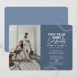 Neujahr koordiniert Ankündigung von Pic Blue Movin