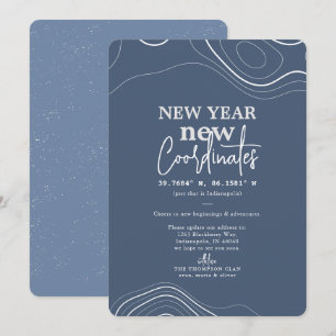 Neujahr koordiniert Ankündigung zur Blaubewegung