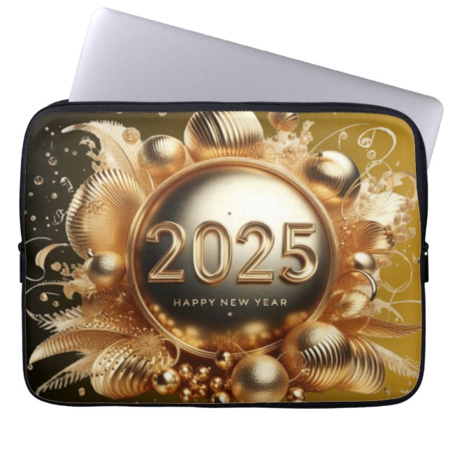 Neujahr Laptopschutzhülle (Vorderseite)