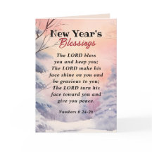Neujahr Lord segne Sie Bible Verse Winter Szene
