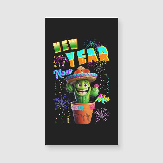 Neujahr Magnetkarte (Vorderseite)