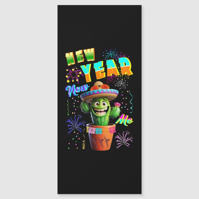 Neujahr Magnetkarte (Vorderseite)