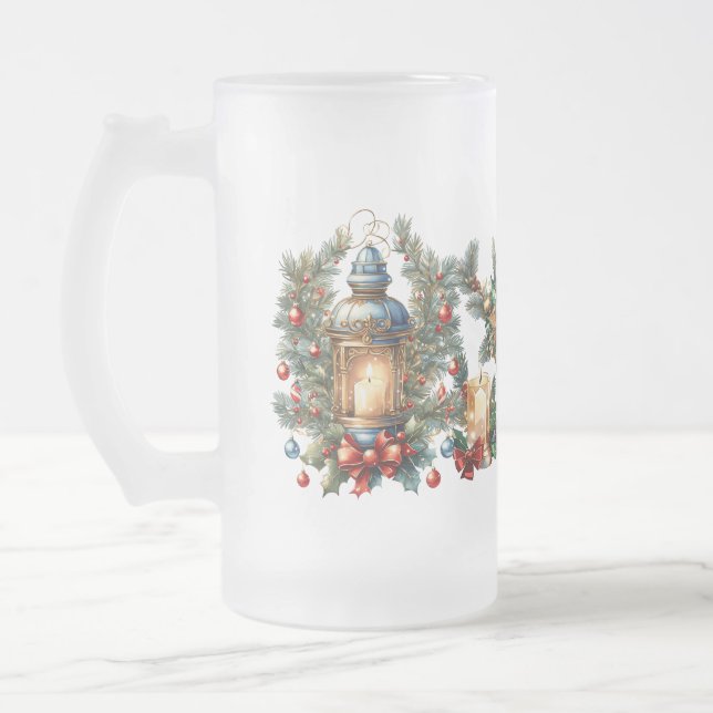 Neujahr Mattglas Bierglas (Links)