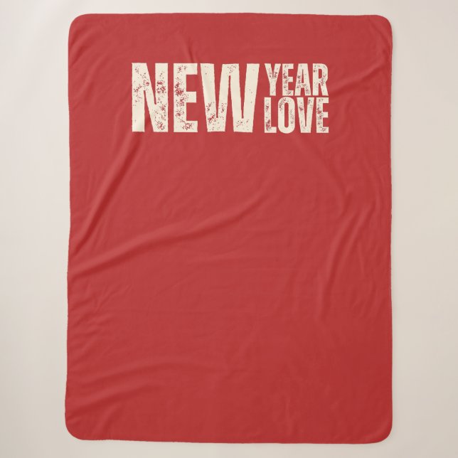 Neujahr - Neue Liebe Sherpadecke (Vorderseite)