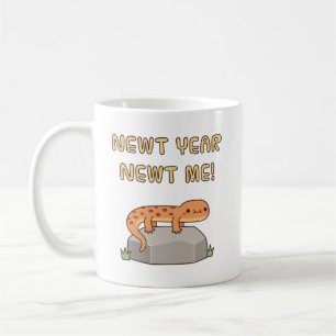 Neujahr neue Molch lustige Neujahrsvorsätze Kaffeetasse