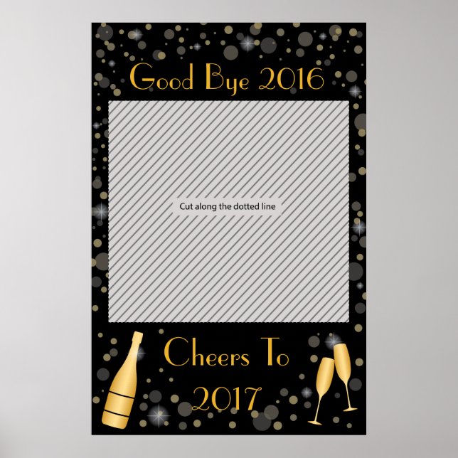 Neujahr Party Frame Prop für den Foto-Stand Poster (Vorne)