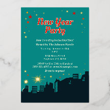 Neujahr Party Mitte des Jahrhunderts Moderner Stil