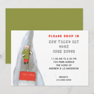 Neujahr Party Open House Einladung