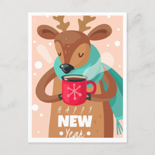 Neujahr Postkarte