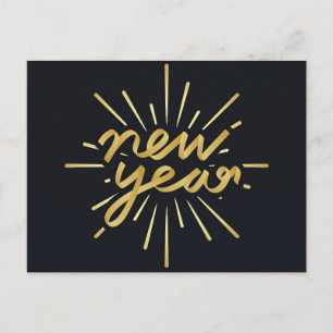 Neujahr Postkarte