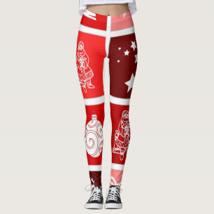 Neujahr rot leggings