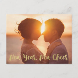 Neujahr Save the Date Postkarte