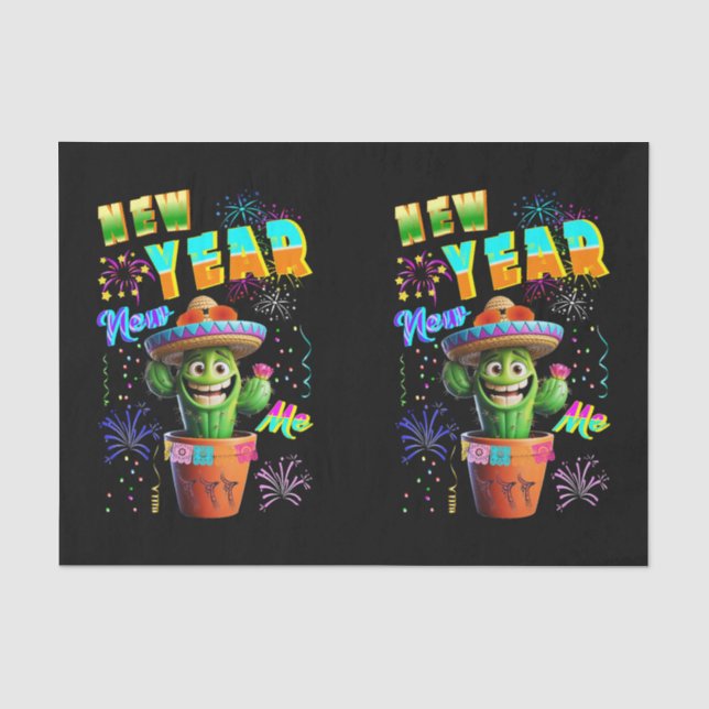 Neujahr Seidenpapier (Vorderseite)