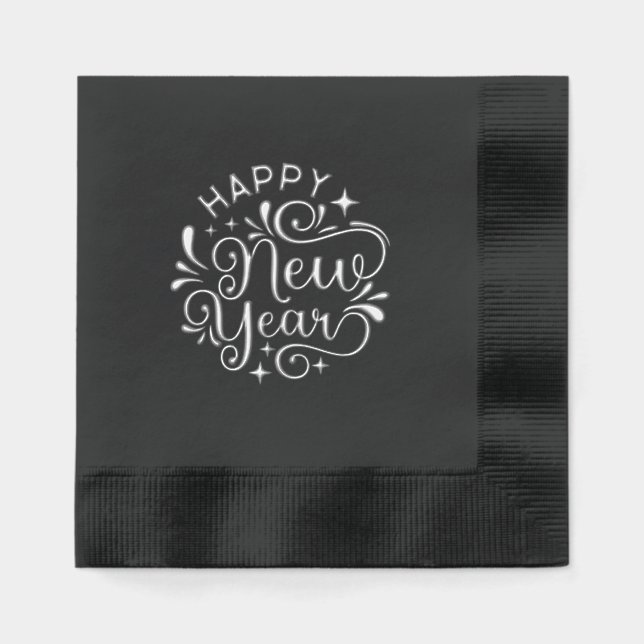 Neujahr  servietten mit folie (Vorderseite)