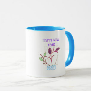 NEUJAHR-TASSE MIT EINFACHER KUNST GESCHENK FÜR JED TASSE