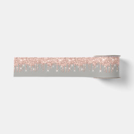 Neujahr Tropfen Royal Rose Gold Grau Spark Ripsband