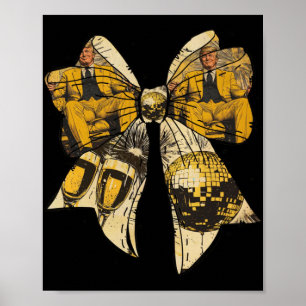 Neujahr Trump 2025 Coquette Bow Graphic Poster