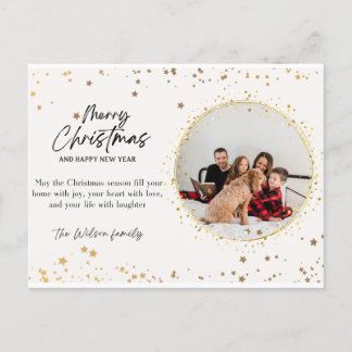 Neujahr und frohe Weihnachten 2024 Grußkarten Postkarte