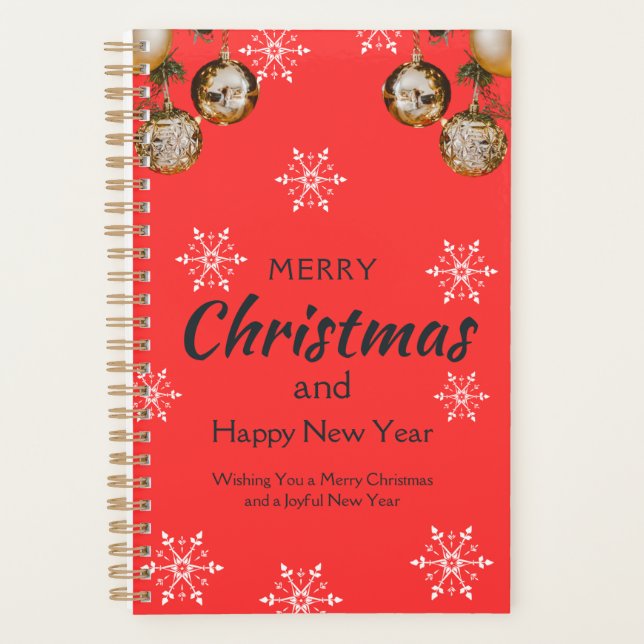 Neujahr und Weihnachtsplaner Planer (Vorderseite)