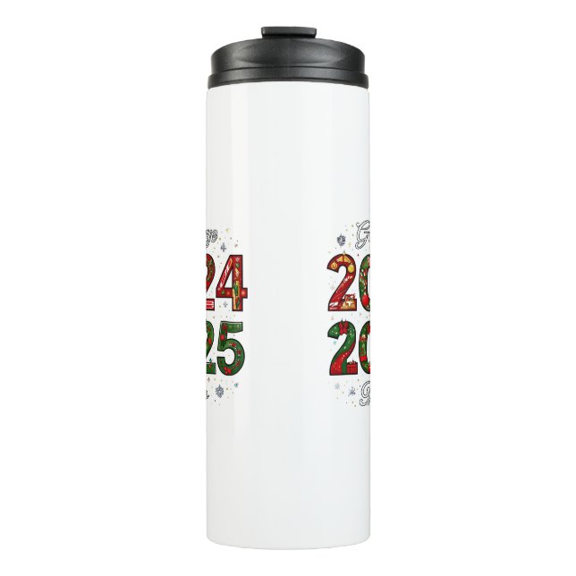 Neujahr Wasserflaschen Thermosbecher (Vorderseite)