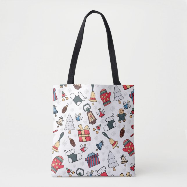Neujahr: Weihnachtsfeiertag Muster. Tasche (Vorderseite)