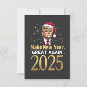 Neujahr wieder großartig 2025 Trump-Amtseinführung Dankeskarte