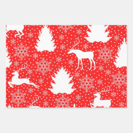 Neujahresmuster Geschenkpapier Set