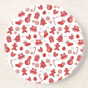 Neujahresmuster Getränkeuntersetzer