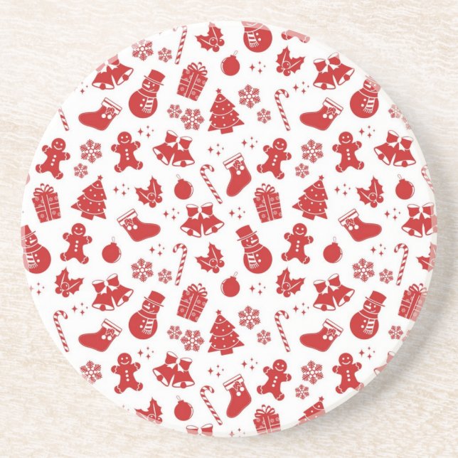 Neujahresmuster Getränkeuntersetzer (Vorne)