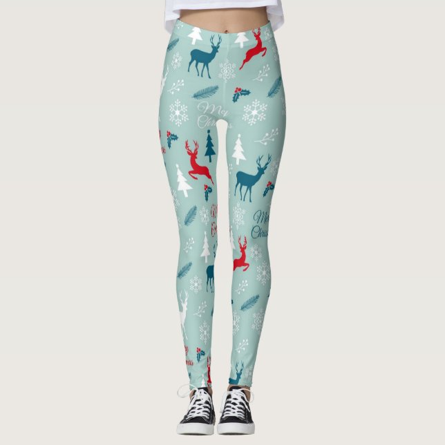 Neujahresmuster Leggings (Vorderseite)