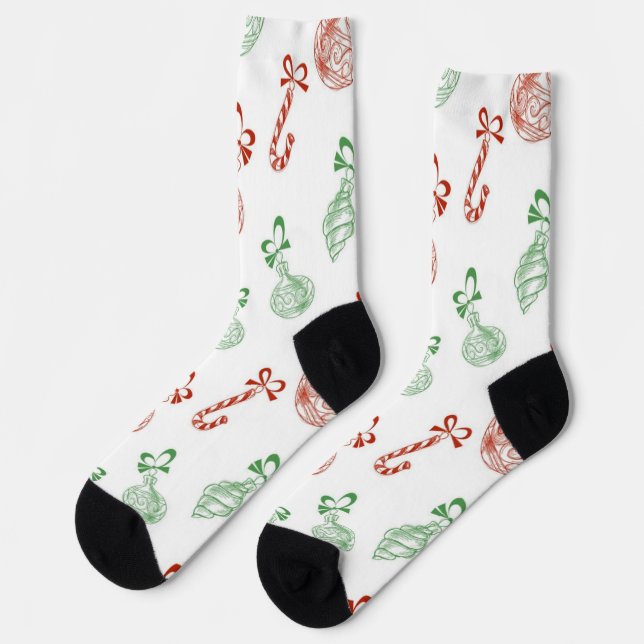 Neujahresmuster Socken (Linkes Detail)