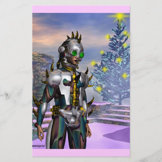 NEUJAHRESTAG EINES ZYBORGS BRIEFPAPIER (Vorderseite)