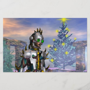 NEUJAHRESTAG EINES ZYBORGS BRIEFPAPIER