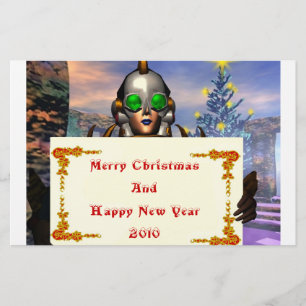 NEUJAHRESTAG EINES ZYBORGS BRIEFPAPIER