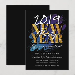 NEUJAHRESTAG MODERNER HIPSTER MODERNES OFFENES HAU EINLADUNG