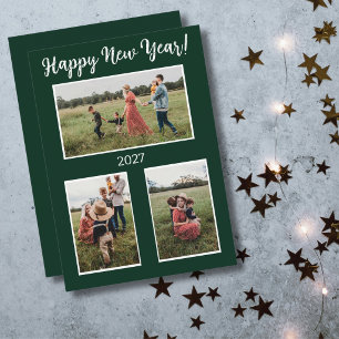 Neujahrs-Fotocollage-Karte Feiertagskarte