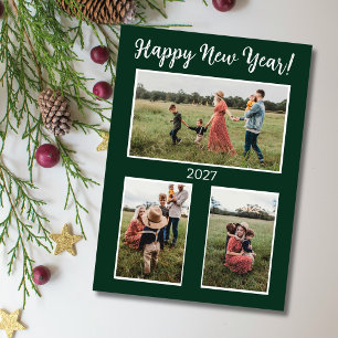 Neujahrs-Fotocollage-Karte Feiertagskarte
