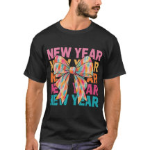Neujahrs-Schleifen-T-Shirt