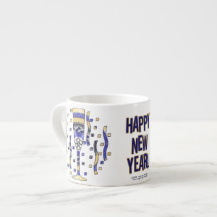 Neujahrs-Trinkspruch-Spezialtasse Espressotasse