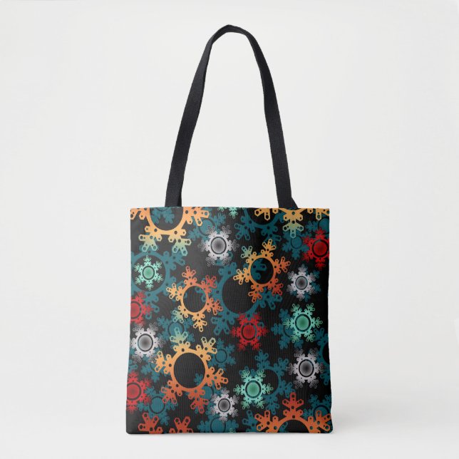 Neujahrsdekoration, Weihnachten, Neues Jahr Tasche (Vorderseite)