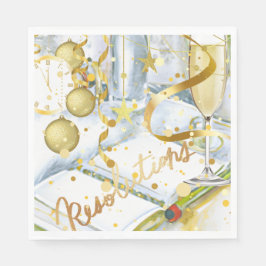 Neujahrsentschließung Serviette