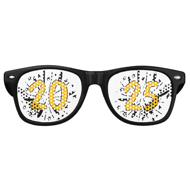 Neujahrsfeier 2025 "Brillen 2025" Partybrille (Vorderseite)