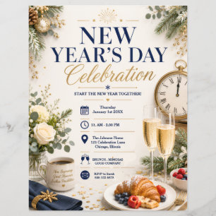 Neujahrsfeier Flyer